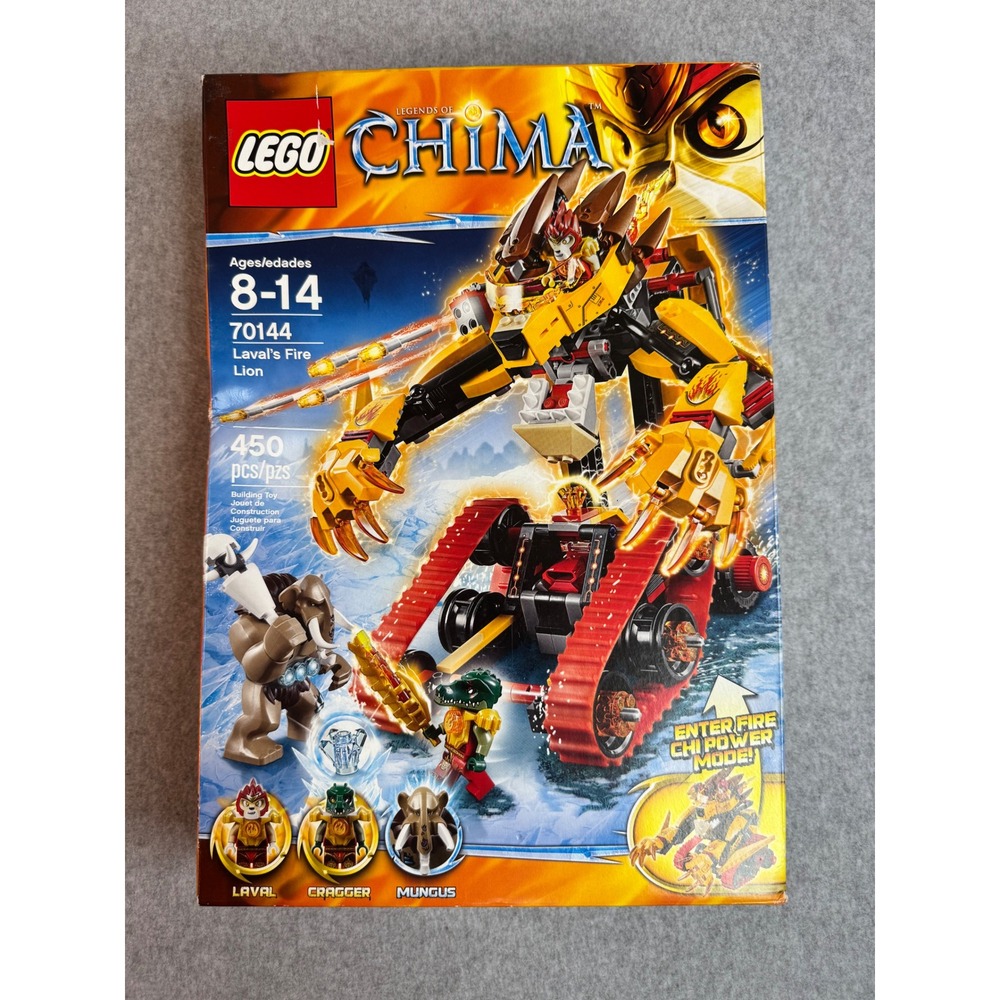 LEGO Legends of Chima Laval's Fire Lion 70144 Building Set 450 Pcs New Sealed